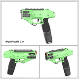 Worker Mod Nightingale 2.0 Blaster Foam Darts Toy Grey Front