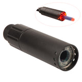 Plastic flash decorative Cap 155mm Barrel Extension Tube with Red Flame Effect for nerf blaster glow in the dark darts toy