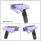 Worker Mod Nightingale 2.0 Blaster Foam Darts Toy Grey Front