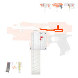 Worker Mod Stefan Magazine Adaptor Pusher Rod Combo 3 Items for Nerf STRYFE Toy - BlasterMOD