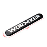 WORKER lOGO Nameplate Sticker Metal Blaster Decoration Part - worker nerf