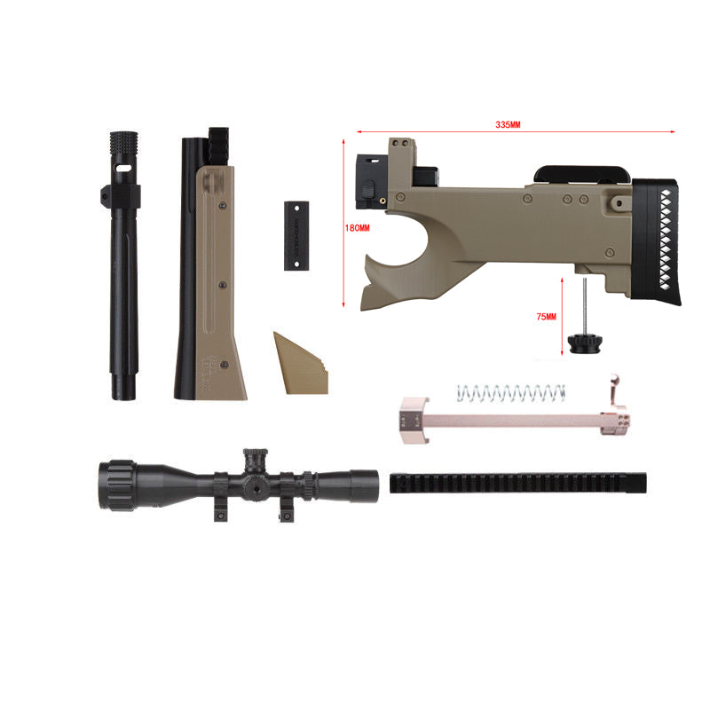 MODS) Nerf AWP Bolt-Action Sniper Rifle Mod Kit 